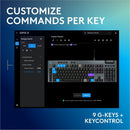 Logitech G915 X Low-Profile Wired Mechanical Gaming Keyboard, Double-Shot PBT Keycaps, Fully Programmable Keys, RGB Lighting, Aluminum Finish, GL Brown Tactile Switches - PC/Mac