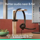 Logitech H570e USB Wired Mono Headset, USB-A, Noise-Canceling Mics, Inline Controls, Certified for Microsoft Teams, Black