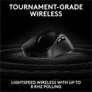 Logitech G PRO X SUPERLIGHT 2 DEX LIGHTSPEED Wireless Gaming Mouse, 60g Pro-Grade Lightweight Mouse With 5 Programmable Buttons, 32k DPI Sensor, USB-C Charging, for PC/Mac - Black