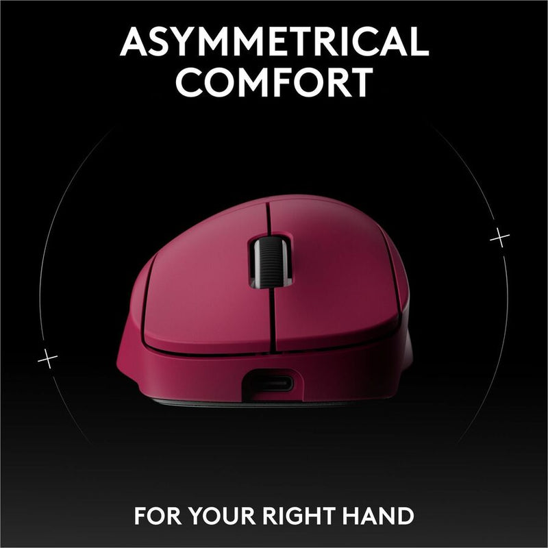 Logitech G PRO X SUPERLIGHT 2 DEX LIGHTSPEED Wireless Gaming Mouse, 60g Pro-Grade Lightweight Mouse With 5 Programmable Buttons, 32k DPI Sensor, USB-C Charging, for PC/Mac - Magenta