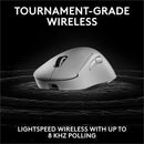 Logitech G PRO X SUPERLIGHT 2 DEX LIGHTSPEED Wireless Gaming Mouse, 60g Pro-Grade Lightweight Mouse With 5 Programmable Buttons, 32k DPI Sensor, USB-C Charging, for PC/Mac - White