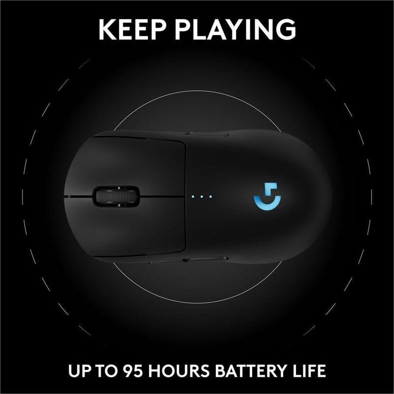 Logitech G PRO 2 LIGHTSPEED Wireless Gaming Mouse, Right- or Left-Handed Mouse with up to 4 Customizable and Switchable Magnetic Side Buttons, 32k DPI Sensor, USB-C Charging, for PC/Mac - Black
