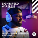 Logitech G Astro A50 LIGHTSPEED Wireless Gaming Headset + Base Station (Gen 5), PRO-G GRAPHENE, 3-System Switching, USB-C to Xbox, PS5, PC/Mac or Nintendo Switch, Bluetooth - White