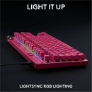 Logitech G PRO X TKL RAPID Tenkeyless Wired Gaming Keyboard With Magnetic Analog Switches, Rapid Trigger Mode, Adjustable Actuation, and Customizable RGB Lighting, Magenta