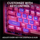 Logitech G PRO X TKL RAPID Tenkeyless Wired Gaming Keyboard With Magnetic Analog Switches, Rapid Trigger Mode, Adjustable Actuation, and Customizable RGB Lighting, Magenta