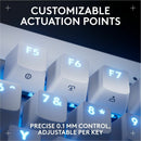 Logitech G PRO X TKL RAPID Tenkeyless Wired Gaming Keyboard With Magnetic Analog Switches, Rapid Trigger Mode, Adjustable Actuation, and Customizable RGB Lighting, Off-white