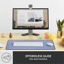 Logitech Desk Mat - Studio Series with Anti-slip Base, Spill-resistant Durable Design, Fine Weave Material, Lilac