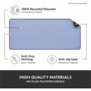 Logitech Desk Mat - Studio Series with Anti-slip Base, Spill-resistant Durable Design, Fine Weave Material, Lilac