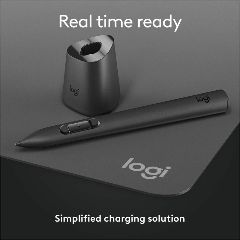 Logitech MX Ink Mixed-Reality (MR) Stylus with Charging Dock Combo, high precision and pressure sensitive, for Meta Quest 2, Meta Quest 3, Meta Quest 3S