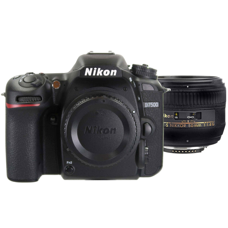 Nikon D7500 DSLR Camera "REFURBISHED" with Nikon AF-S NIKKOR 50mm f/1.4G Lens