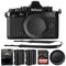 Nikon Zf Full-Frame Mirrorless Camera Body Only (Black) with Nikon EN-EL15c Rechargeable Lithium-Ion Battery and 128GB SDXC Memory Card