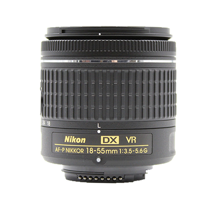 Nikon D5600 24.2MP Digital SLR Camera with 18-55mm AF-P DX Lens + 128GB Memory Card with Extra Battery