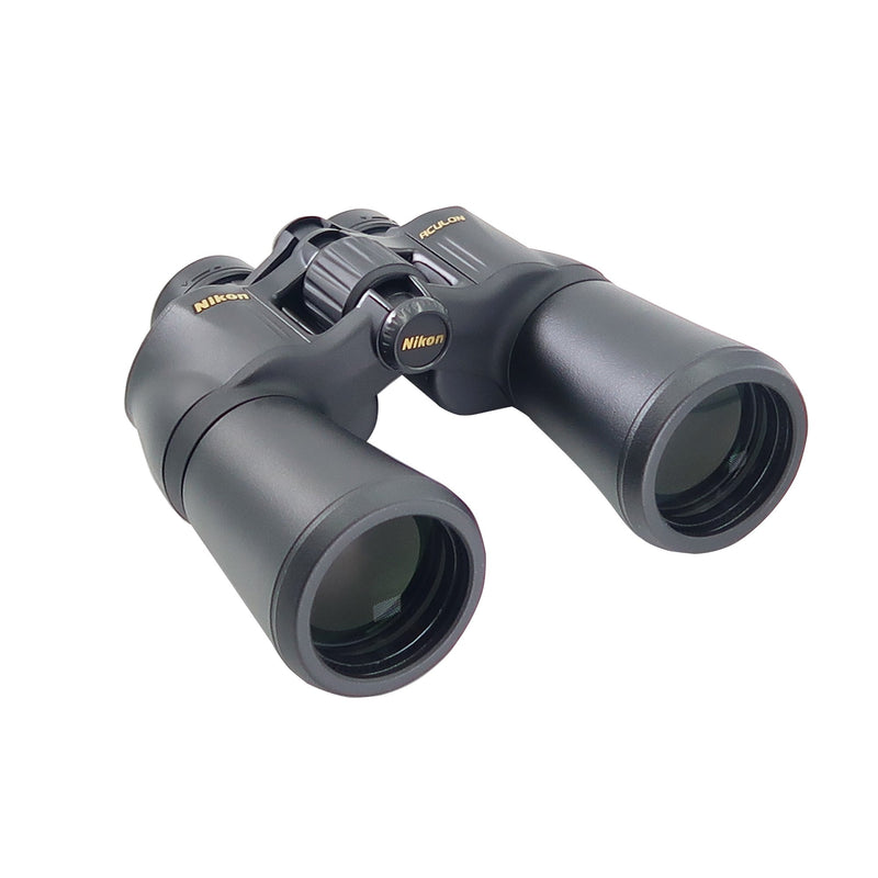 Nikon 16x50 Aculon A211 Binocular (Black) 8250 with 62" Tripod High Quality 8lb Capacity 3-Way Fluid Pan Head Quick Release Bubble Level and Backpack