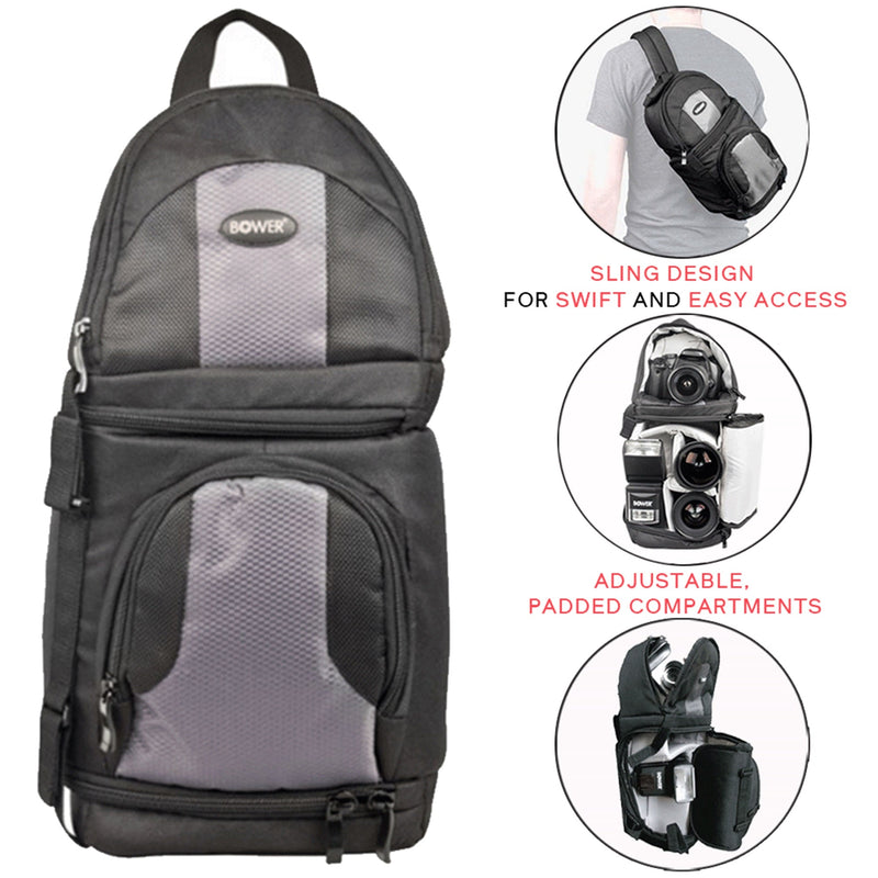 Nikon 8x42 Monarch M5 Waterproof Roof Prism Binoculars (Black) with Vivitar SLING1 1/4-20" Padded Neoprene Sling Hands Free Strap Kit
