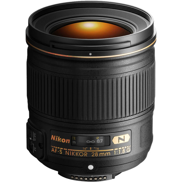 Nikon AF-S NIKKOR 28mm f/1.8G Wide-Angle Lens with UV Filter Accessory Kit