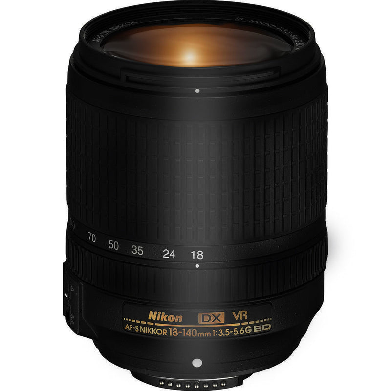 Nikon D7500 20.9MP DX-Format CMOS Sensor Digital SLR Camera with AF-S DX NIKKOR 18-140mm f/3.5-5.6G ED VR Lens Black + Top Accessories