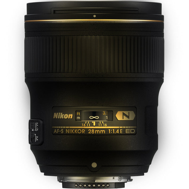 Nikon AF-S NIKKOR 28mm f/1.4E ED f/1.4-16 Fixed Zoom Camera Lens + UV Filter