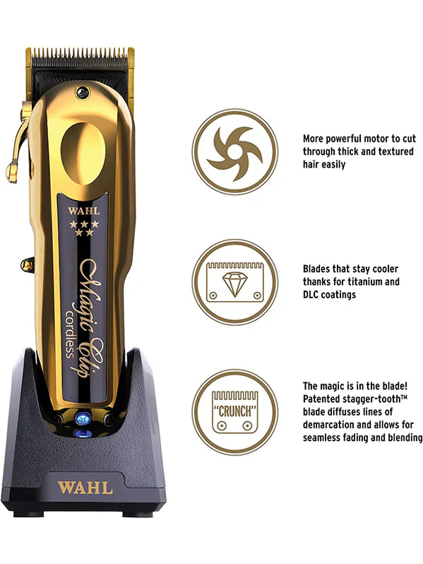 Wahl 5 Star Limited Edition Cordless Gold Magic Clip Clipper
