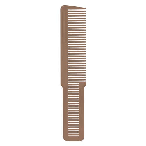 Flat Top Clipper Comb Metallic Gold