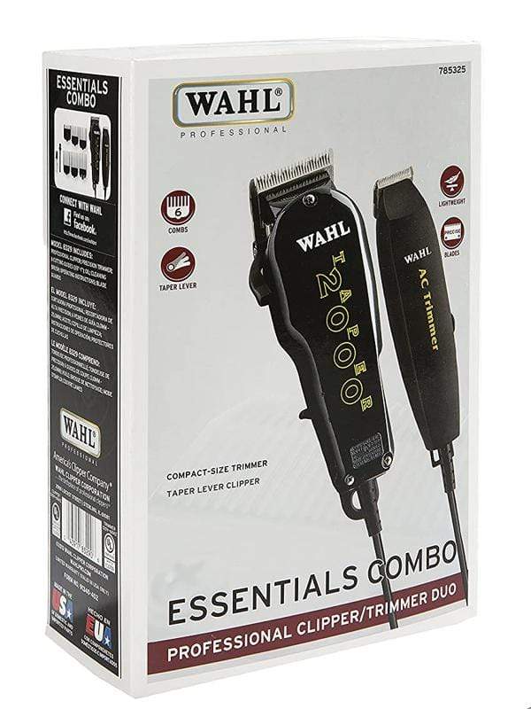 Wahl Professional Taper 2000 Clipper & AC Trimmer Essentials Combo